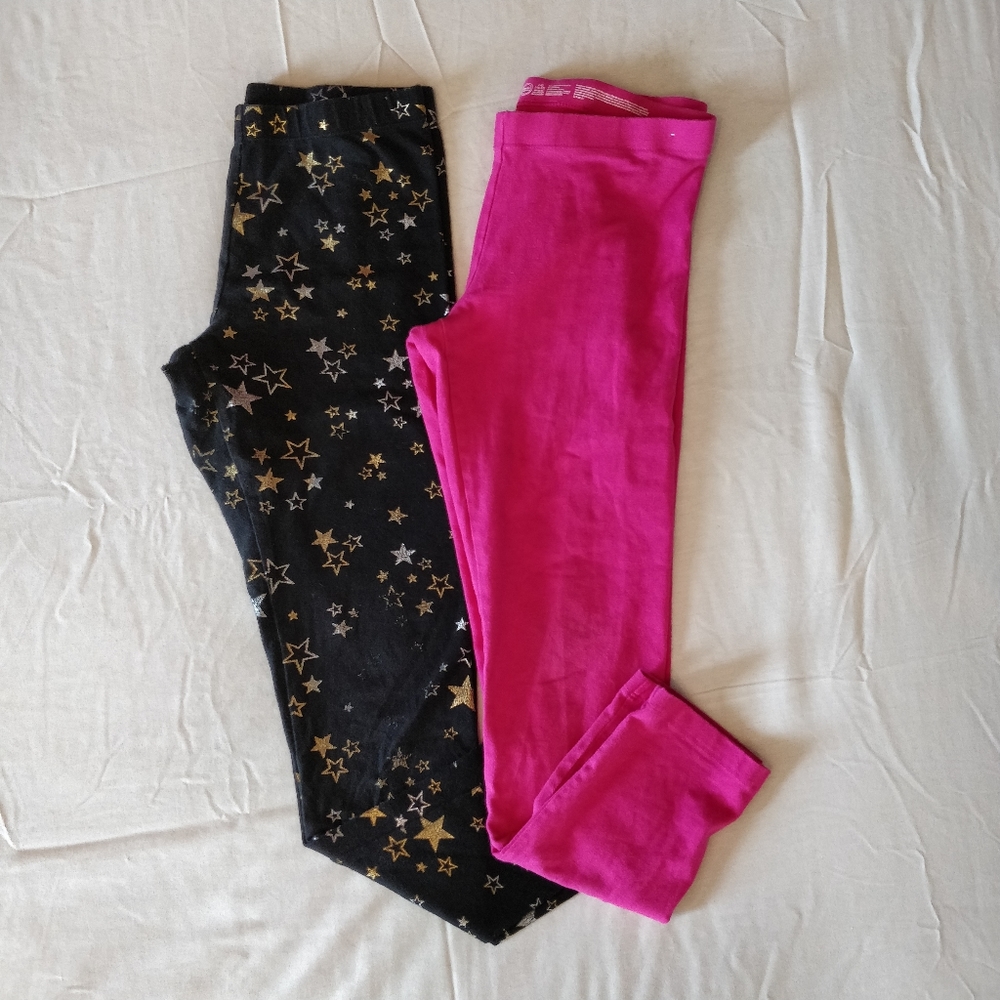 Bundle 2 leggings pull on pants size 10-12
